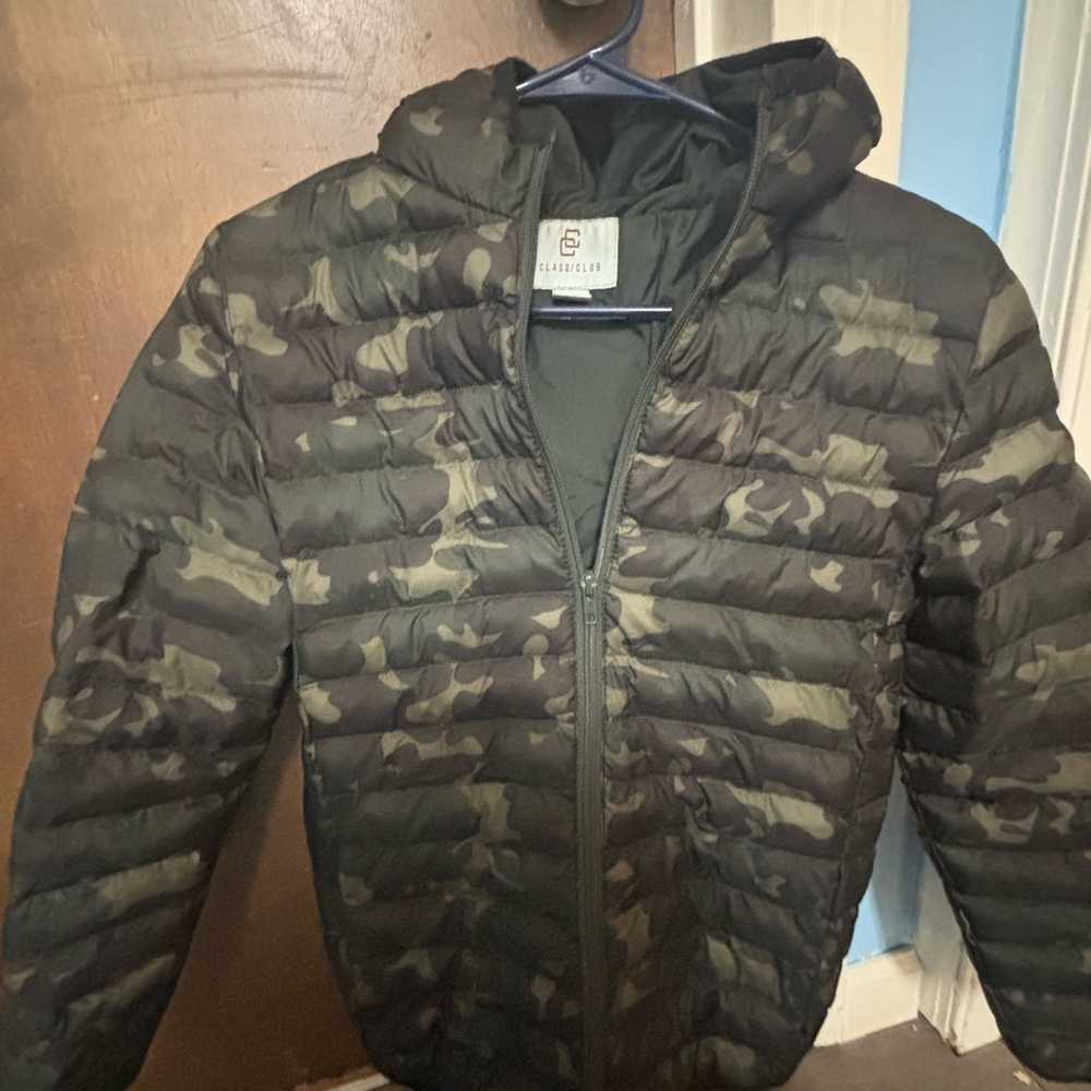 Class Club Dark Camo Puffer Jacket